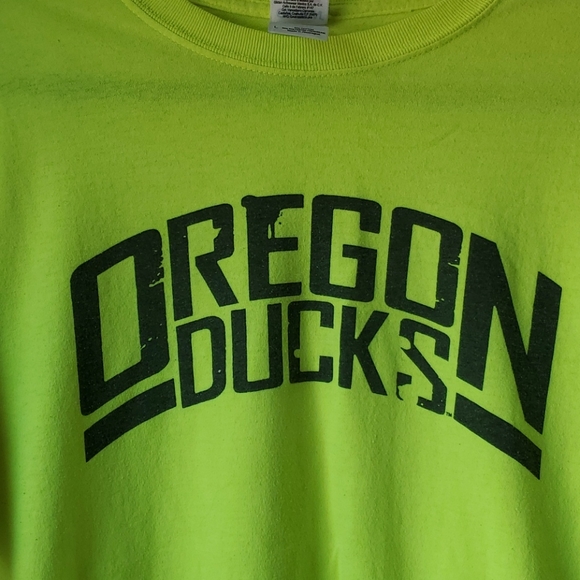 Neon Oregon Ducks Men's Tshirt - Picture 2 of 4